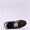 Victoria Viento Serraje Laced Trainer - Dark Brown Gold